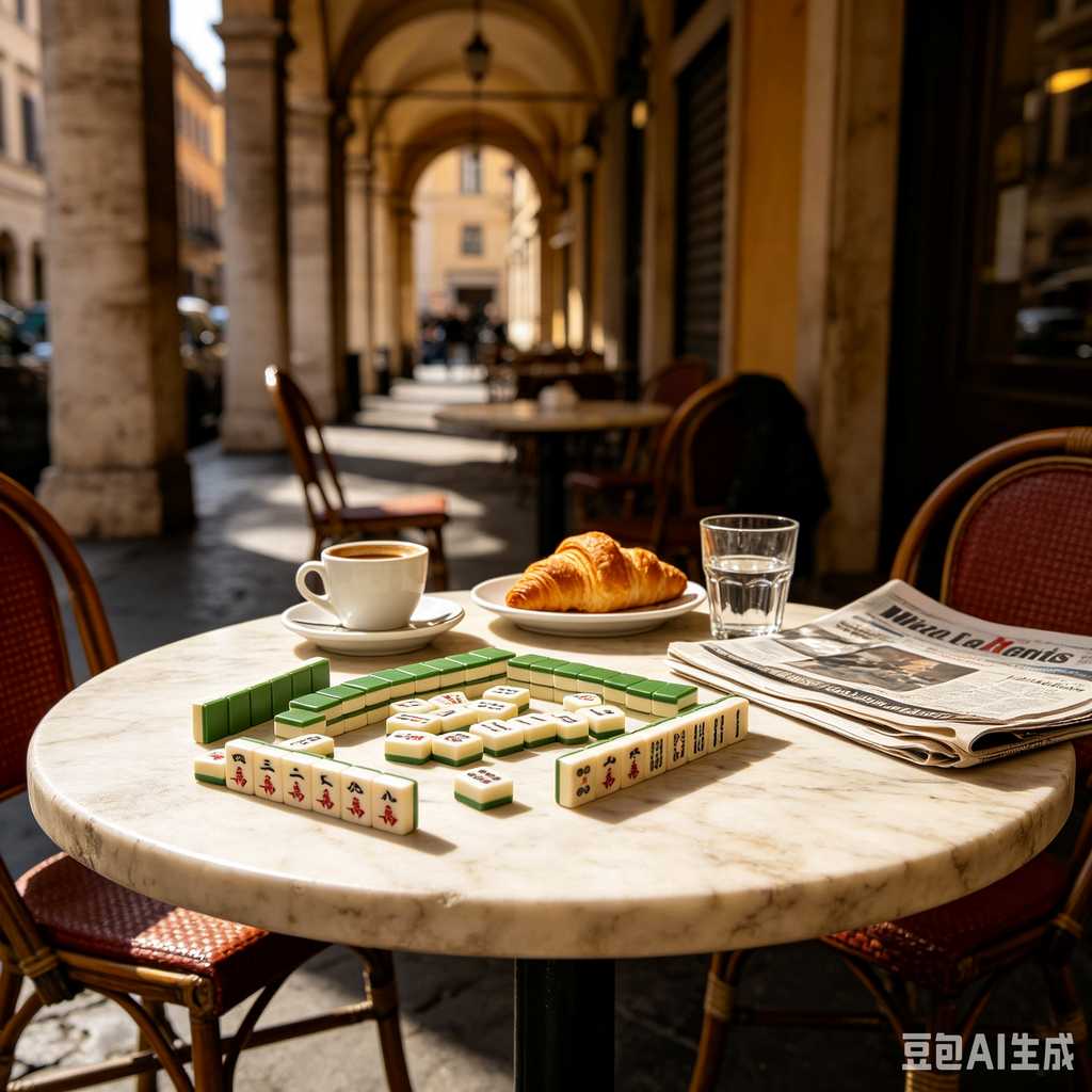 glossy mahjong tiles